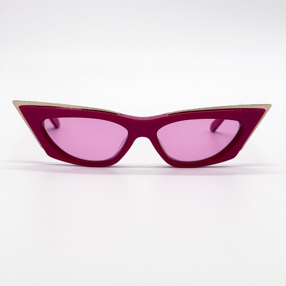 NEW VALENTINO V-GOLDCUT VLS-113C PINK WOMEN CAT EYE SUNGLASSES VALENTINO - Picture 5 of 11